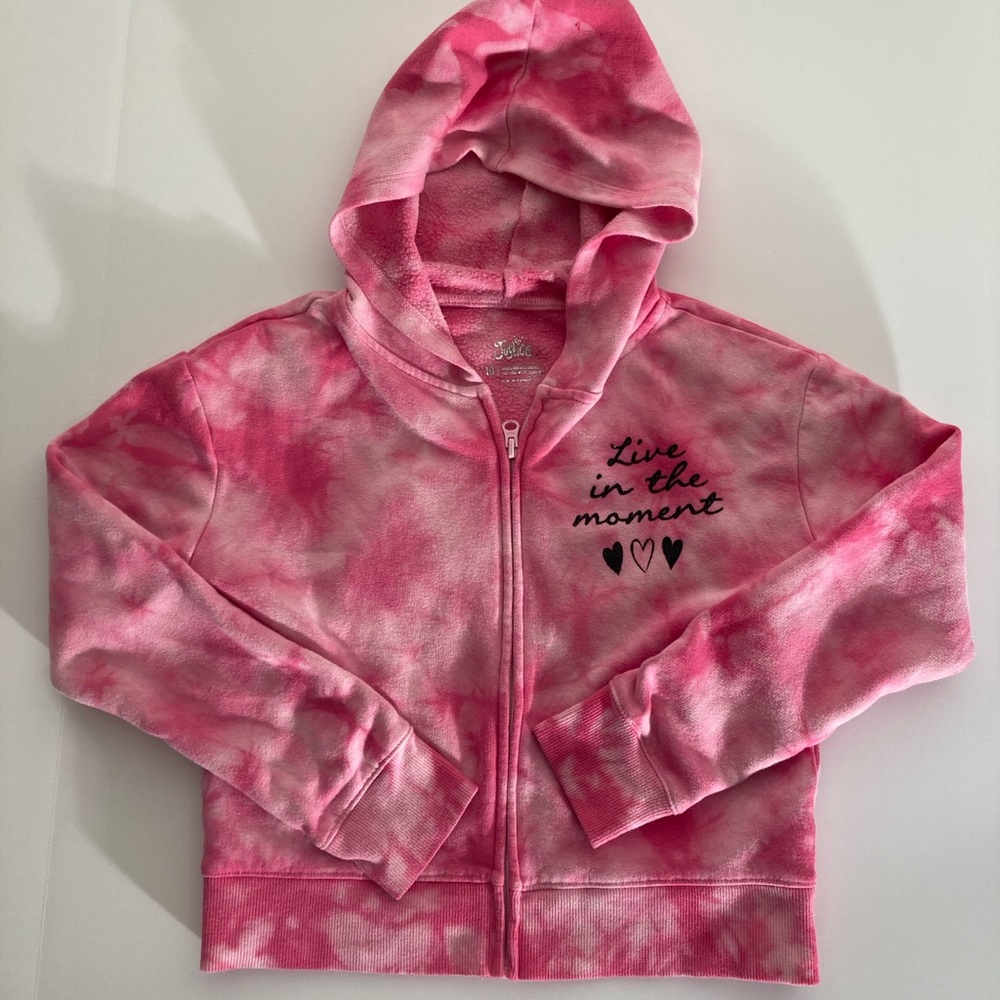 Justice zip up hoodie